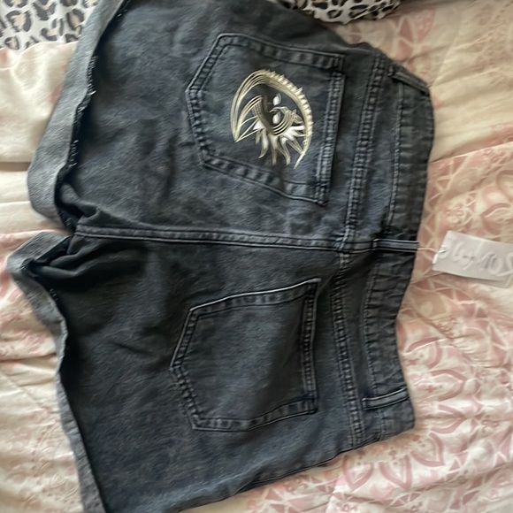 Dark Denim Shorts - Picture 2 of 4